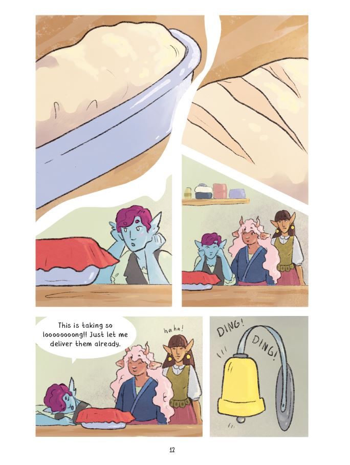 Interior comics pages of The Baker and the Bard