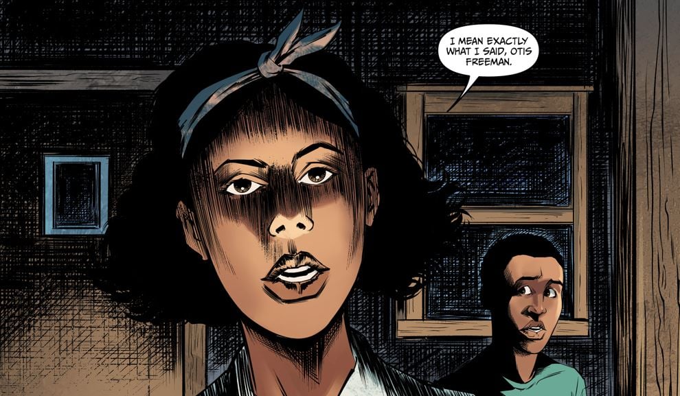 Cropped panel from Devour graphic novel