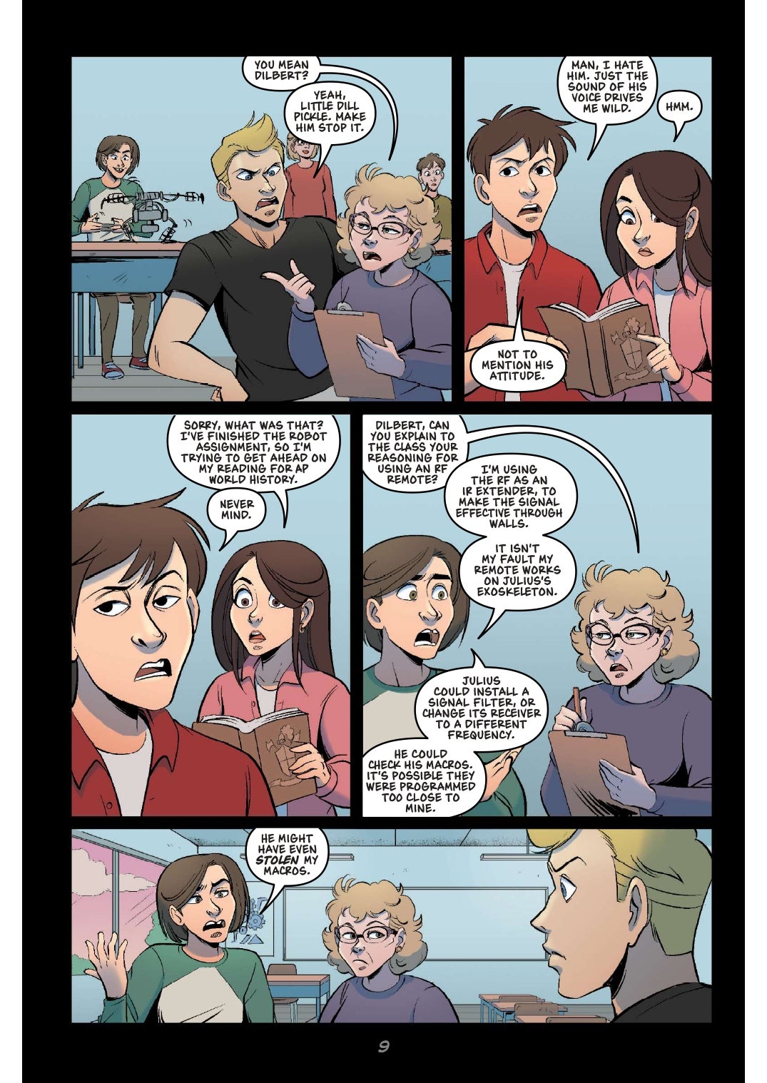 Cover and interior pages of Five Nights at Freddy's graphic novel