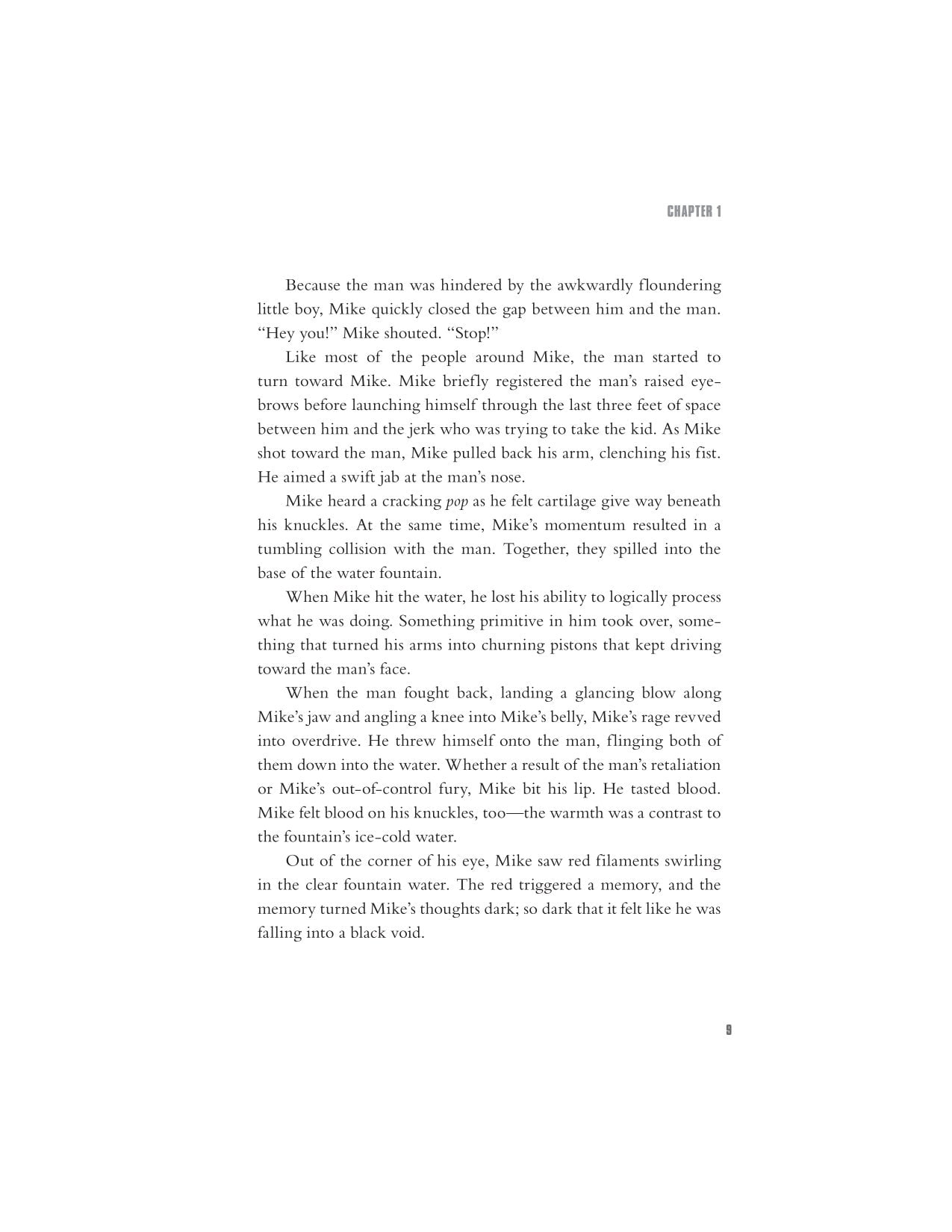 Interior novel page from Five Nights at Freddy's movie novelization