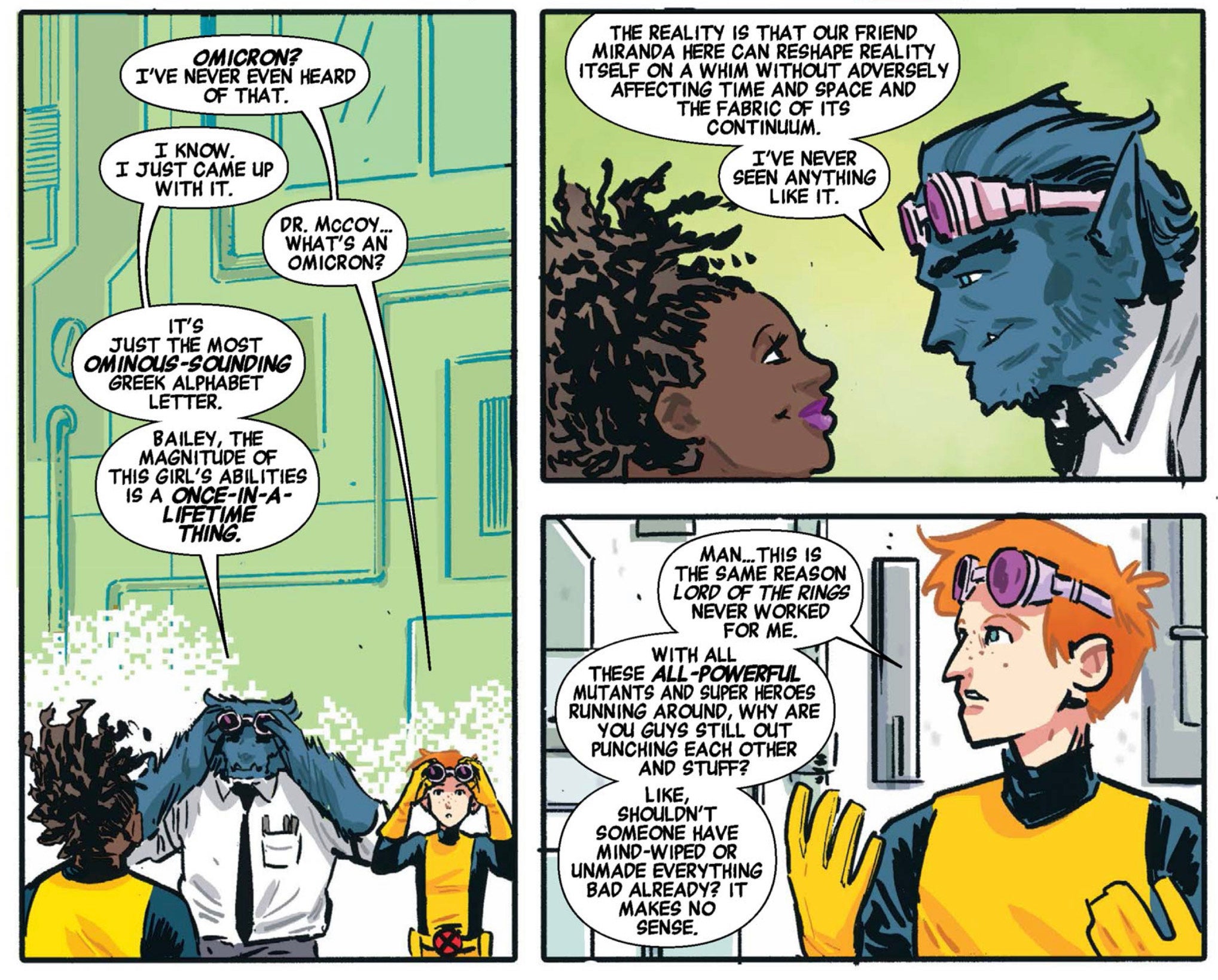 The Beast creates a new mutant classification