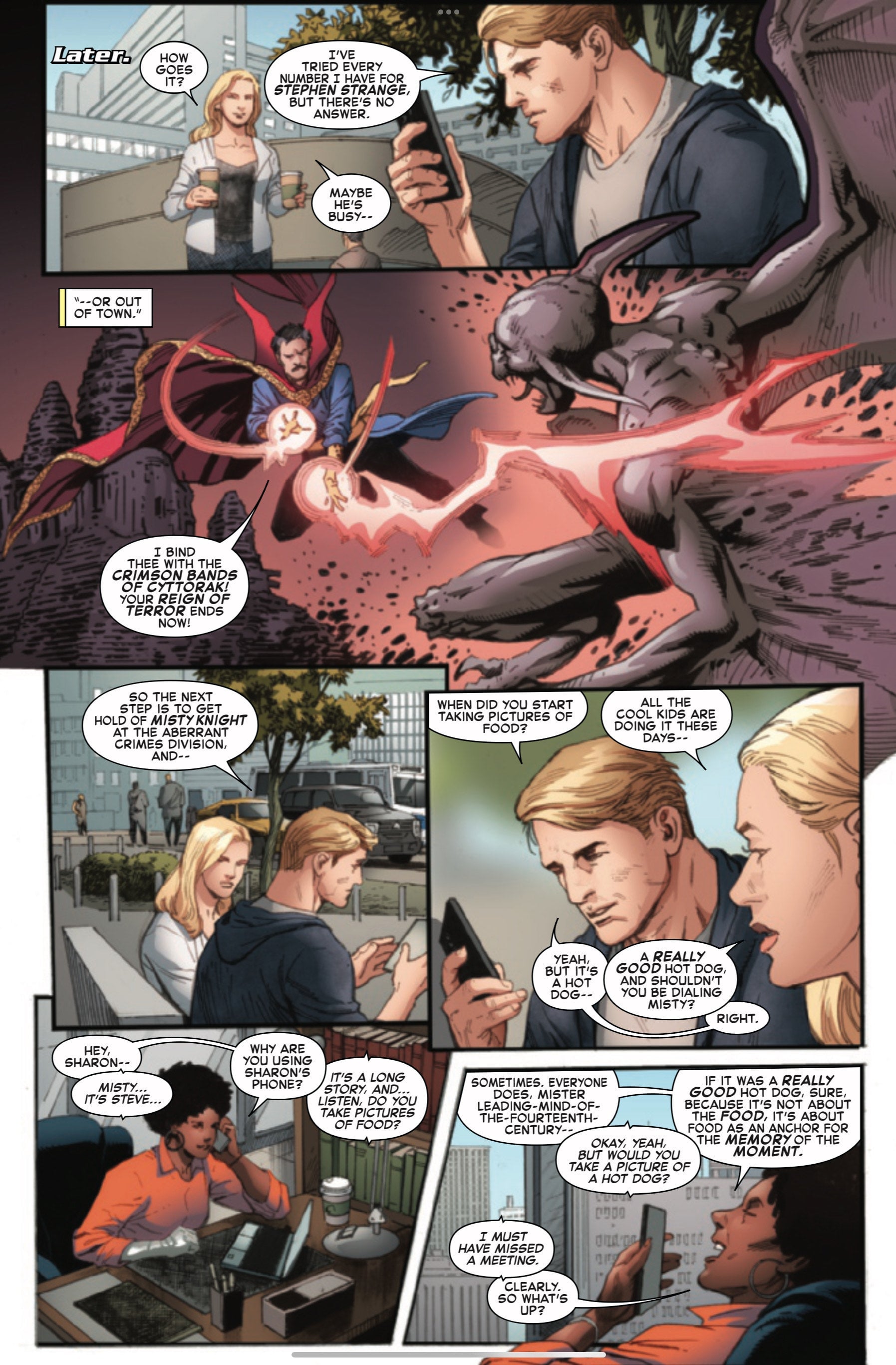 Captain America doesn't understand Instagram