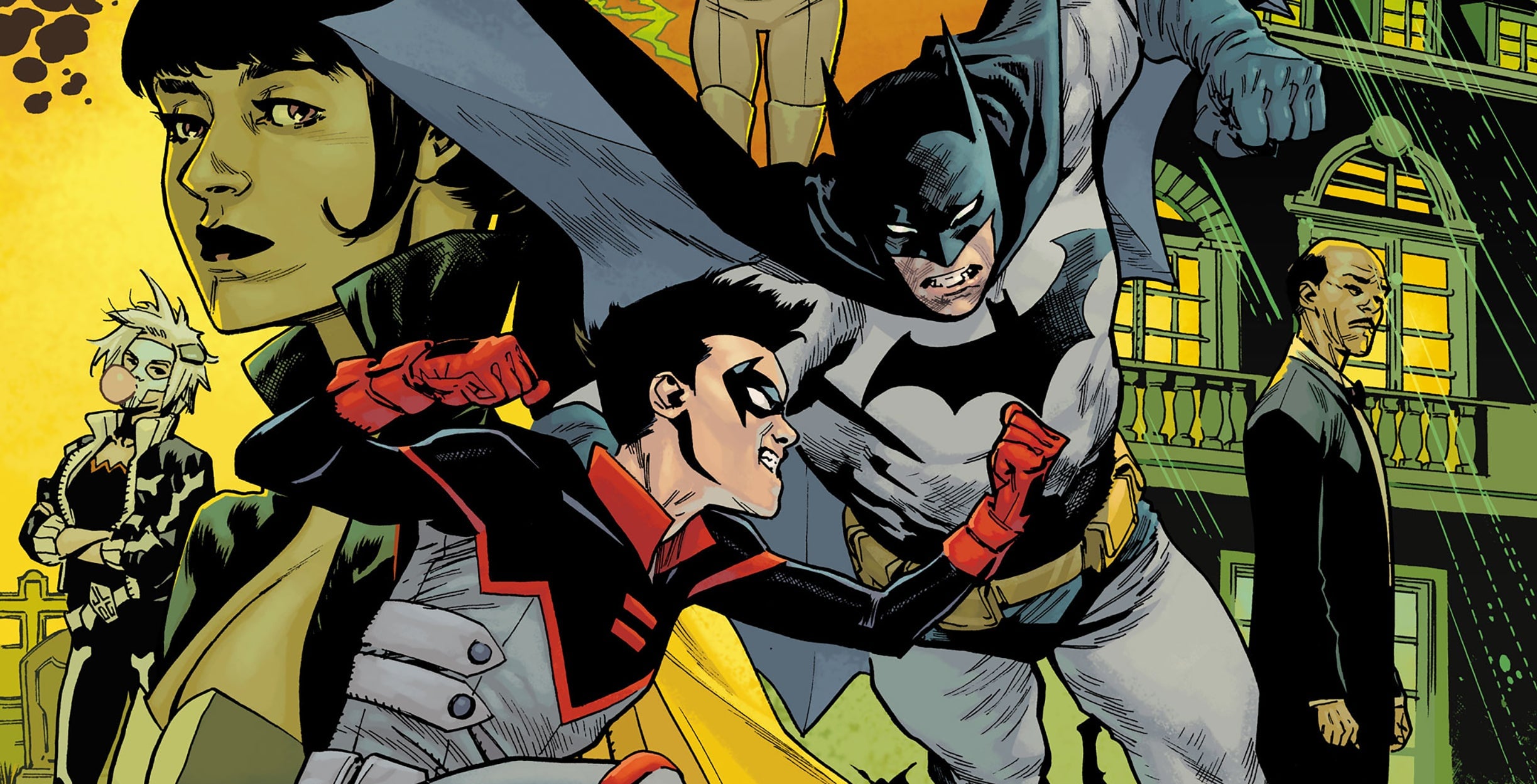 Batman vs. Robin #1 cover by Mahmud Asrar and Nathan Fairbairn