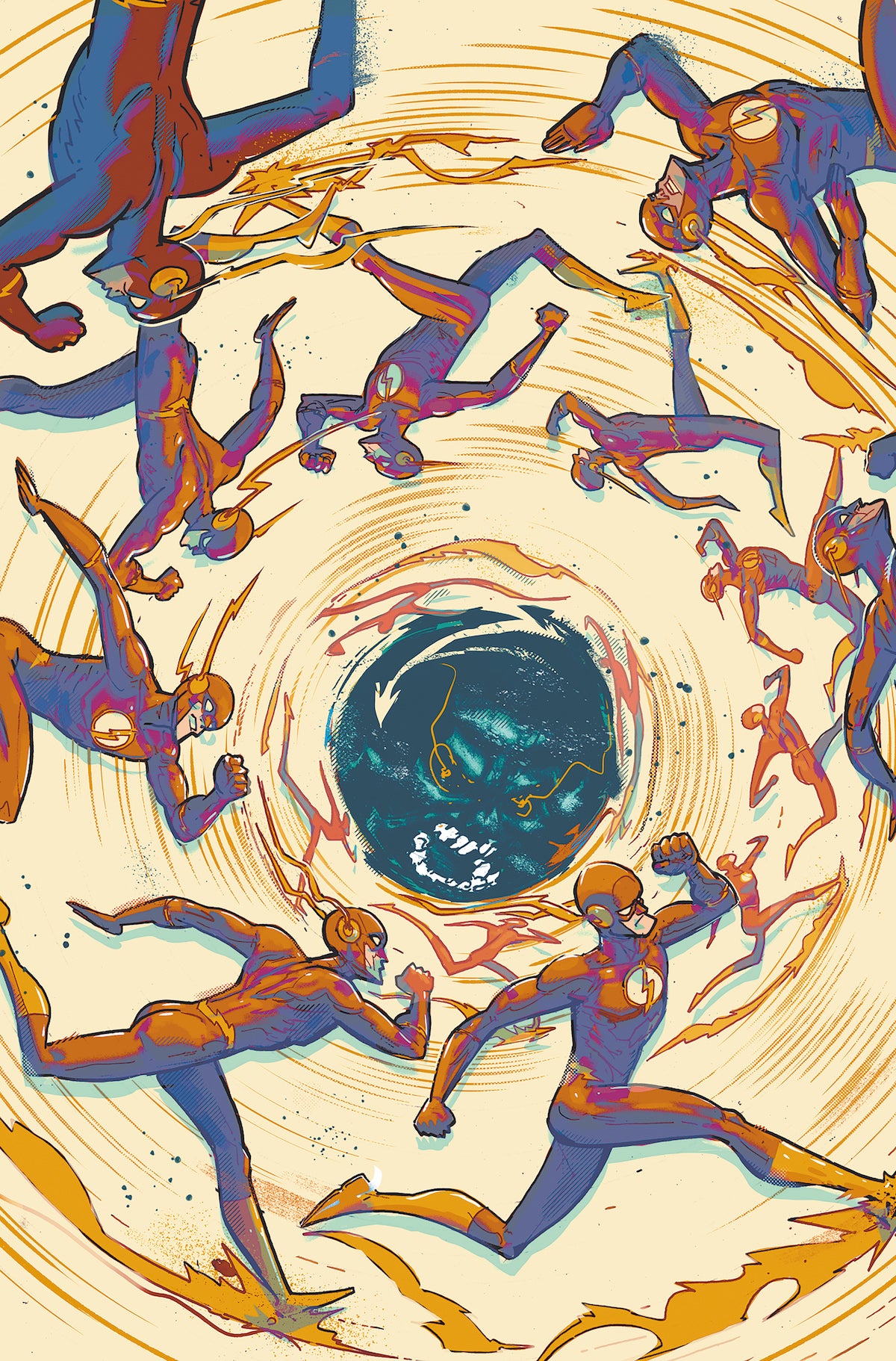 The Flash #1 variant cover by Riley Rossmo